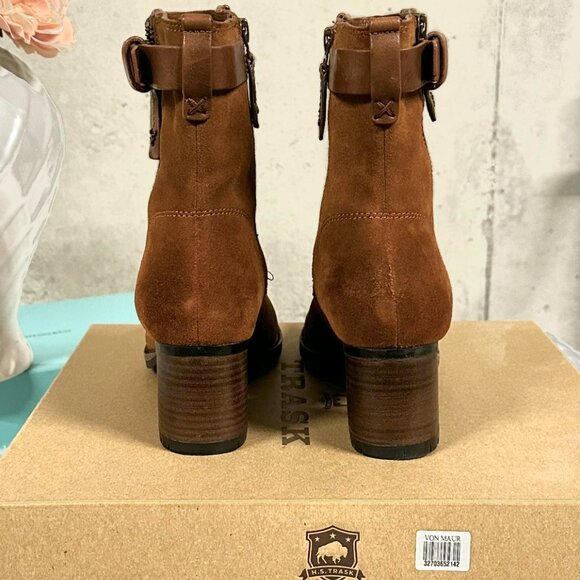 NWT Trask Suede and Leather Ankle Boots - Size 7.5 - Picture 5 of 10